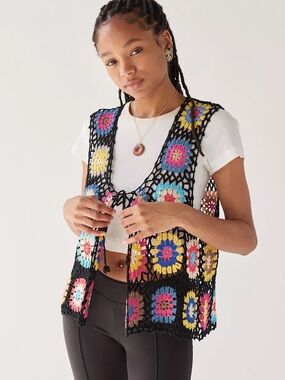 Urban Outfitters Granny Crochet Vest